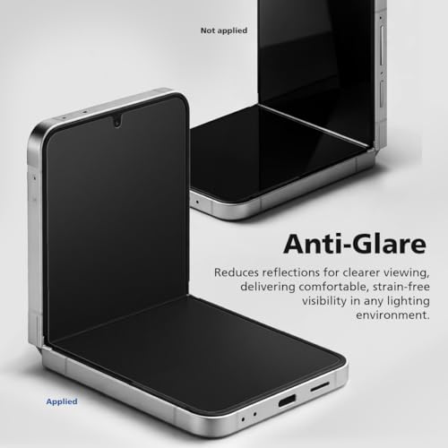 Protector de pantalla flexible Galaxy Z Flip 5 antirreflejos que soluciona marcas 2