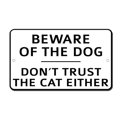Fastasticdeals Beware The Dog Do Not Trust The Cat Novelty