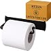 RTZEN Wrought Iron Toilet Paper Holder | Wall Mounted Handmade TP Roll Hanger | Black Forged Handcrafted Rod Iron | Easy Installation