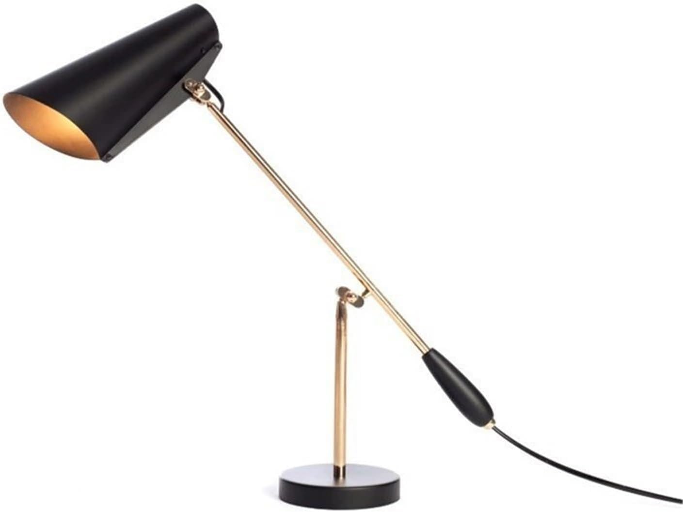 DFAEEKIYO Bedside Lamp Table for Living Room Bedroom Study Hotel and Exhibition Hall Decoration(Black)