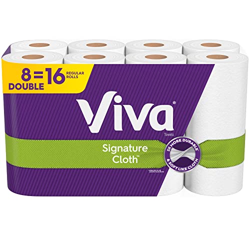 Viva Signature Cloth Paper Towels, Choose-A-Sheet - 8 Double Rolls (94 Sheets per Roll)