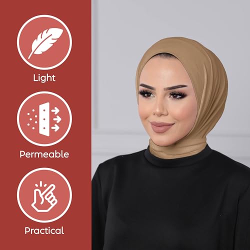 Instant Muslim Turban Hijab Women Premium Jersey Head Scarf Wrap Instant Hijab with Snap | Ready Pre sewn Jersey Turban2