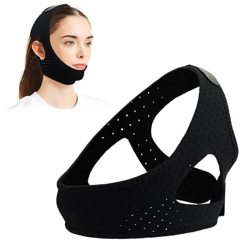 Sleep Apnea Chin Strap for Sleeping, Adjustable and Breathable Anti