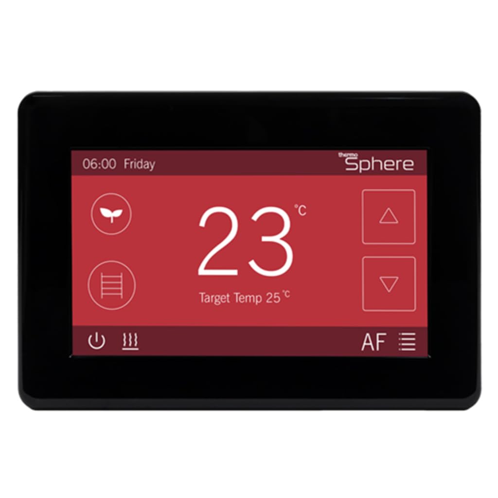 Atlas Ceramics White Thermosphere Dual Control Room Thermostat (White)