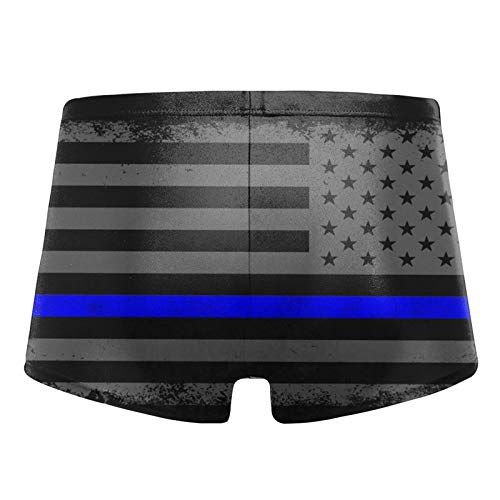 Men'S USA Flag Swimwear Boxer Briefs Swim Trunk Triangle Thong Bikini Swimsuit2