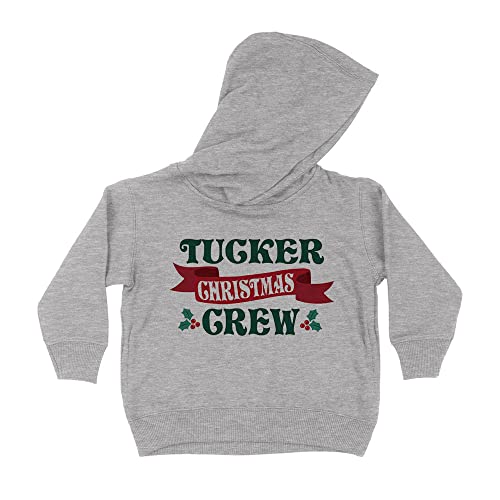 Tucker Christmas Crew Kids Hoodie Sweatshirt Toddler 2T Heather Grey