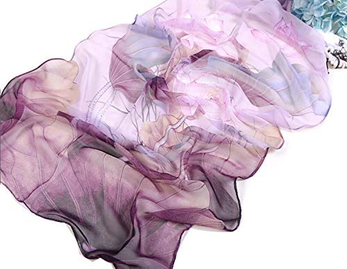 Image of Acotavie Scarfs for Women Lightweight Fashion Scarves Print Floral Pattern Scarf Shawl Wraps