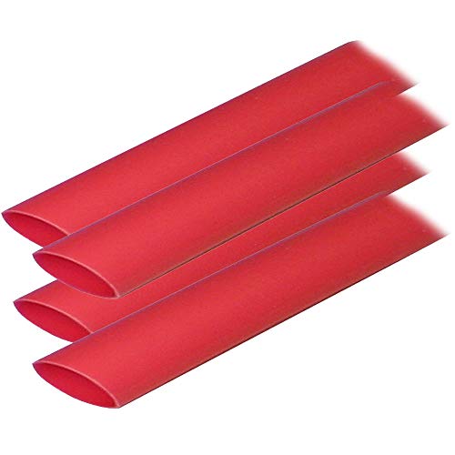 Ancor 306606 Marine Grade Electrical Adhesive Lined Heat Shrink Tubing (3/4-Inch Diameter, 6-Inches Long, Red, 4-Pack)
