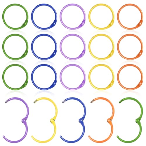 Abaodam 50�� �ʐF�L�[�����O ���^���^���o�C���_�[�����O �t���b�V���J�[�h�����p ���O���ȒP �g�ѕ֗� �L�[�z���_�[���p �m�[�g �P�꒠