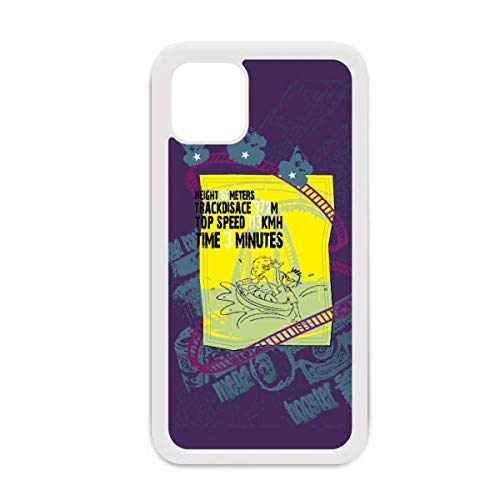 Coque roller coaster iPhone 12 Pro Max anti-rayures protège-objectif blanc