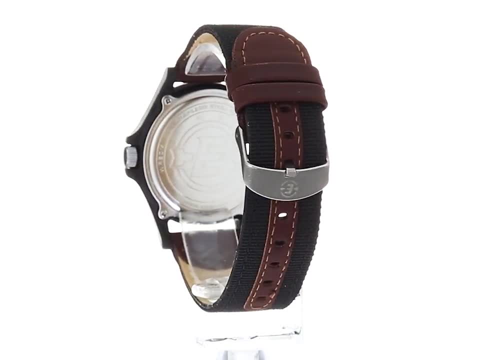 Timex Expedition Acadia TW4B23700 - Orologio Uomo In Pelle E Tessuto, Cassa 40mm, Marrone, Con Illuminazione Indiglo