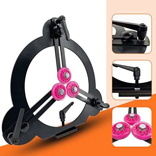 3-Point Woodturning Adjustable Steady Rest For 12" Lathe Swing, Lathe Accessory - Break Open Style #TOP4