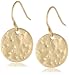 NINE WEST VINTAGE AMERICA Rugged Beauty Distressed Disc Drop Earrings
