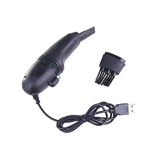 Cepillo Para Computadora Portátil - Mini Computadora Aspiradora Usb Teclado Limpiador Pc Cepillo Para Computadora Portátil Kit De Limpieza De Polvo Aspiradora Computadora Herramientas Limpias - Negro