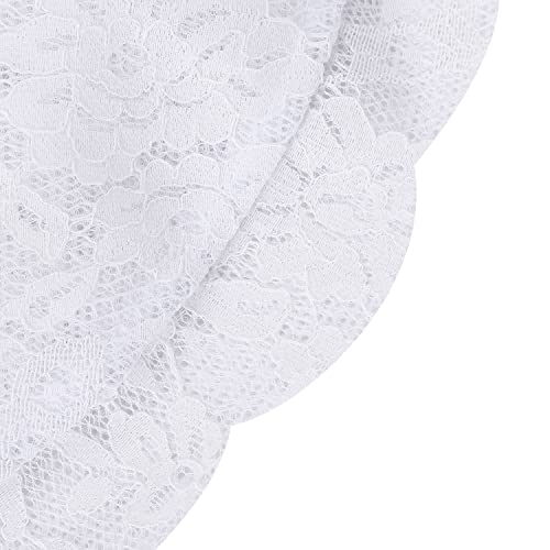 Women Sun Hat Wide Brim Lace Sunscreen Hat With Ribbon Folding Beach Cap Summer Sun Hat Elegant Vintage Dress Hats White #TOP7