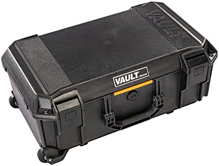 Vault by Pelican - v525 Case with Padded Dividers for Camera, Drone, Equipment, Electronics, and Gear (Black)