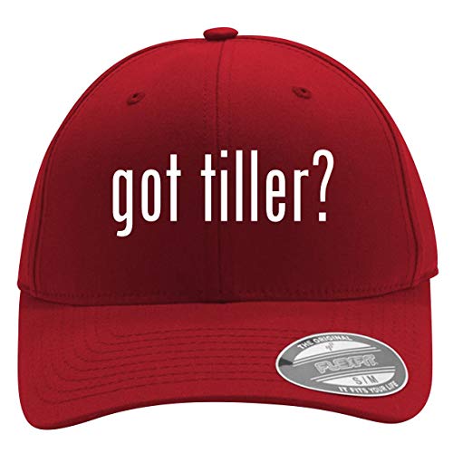 got Tiller? - Men's Flexfit Baseball Cap Hat, Red, Small/Medium
