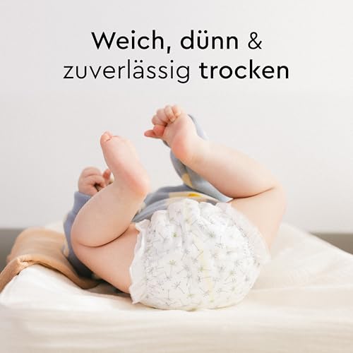 LILLYDOO hautfreundliche Baby Windeln - Größe 2 (4+ kg), 34 Stück, Sicherer Auslaufschutz, Weich, Ohne Parfüme & Lotionen für empfindliche Haut, Dermatologisch getestet