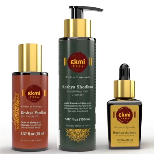 Ayurvedic Hair Growth Oil, Shampoo, Serum