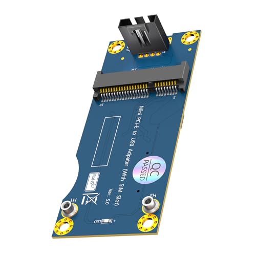 PCIE - Adaptador USB con ranura para tarjeta para módulo WWAN/LTE, reemplazo industrial para PC de escritorio