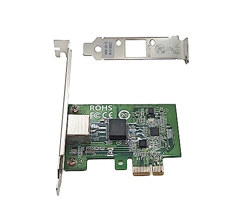 Elfcam® - Tarjeta Ethernet 2.5GB, PCIe 3.1 2.5GBase-T, Controlador LAN RJ45 Gigabit 2500/1000/100Mbps para Windows 10/11 Linux, 1 puerto 2.5G RJ45 miniatura 2