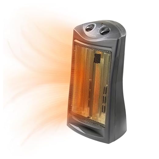 Comfort Zone CZQTV007BK Fan-Assisted Tower Radiant Quartz Heater, Black, Deluxe Forced