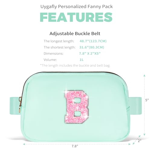Image of Uygafly Gift for Teen Girls Kids Daughter Her - Birthday Gifts for 3 4 5 6 7 8 9 10 11 12 13 Year Old Girls,Fanny Pack Crossbody Bag Purse Belt Bag Cute Trendy Stuff | Green,B
