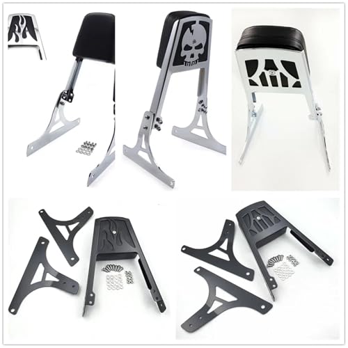Sissy bar Harley Davidson Softail 2000-2006 dossier cuir moto - 4