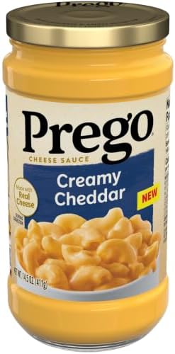 Prego Creamy Cheddar Cheese Sauce, 14.5 oz Jar