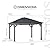 Sunjoy 11’ x 13’ Grayden Wood Gazebo, Outdoor Patio Solar Powered Hardtop Gazebo with One-Tier Metal Roof, LED Light and Ceiling Hook