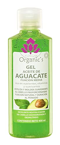 Florigan Gel hidratante para el cabello de aguacate 16.9fl oz.