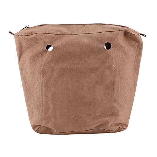 Fayrimi Wasserdichte Solide Segeltuch Einsatz Innen Futter Einsatz ReißVerschluss Tasche für Otasche o Tasche Handtasche Tasche Khaki Mini Cover