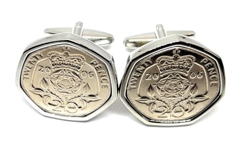 Gemelos de monedas SLV Premium 2006 tallados en plata pura para camisas de gala