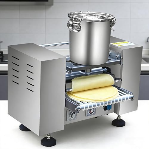 Máquina automática de crepé para hornear profesionales, grosor ajustable y gran capacidad