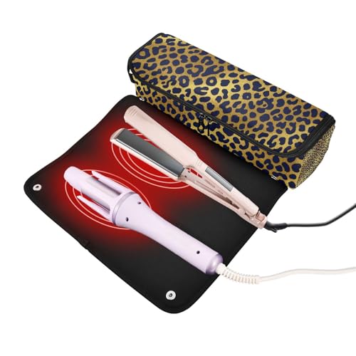 Bolsa de viaje para herramientas de cabello con tapete resistente al calor removible para planchas, rizadores y estilizadores miniatura 2