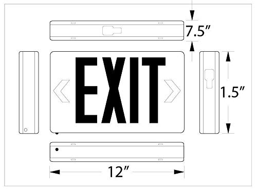 Corded Exit Sign : Amazon.ca: Tools & Home Improvement