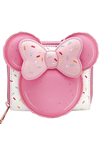 Loungefly X LASR Exclusive Disney Minnie Macaron Zip Wallet - Fashion Cosplay Disneybound Fantasia Cute Wallets
