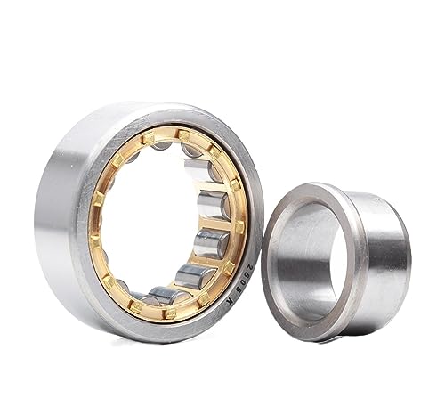 Roulement NJ2205EM cylindrique 25x52x18mm avec cage en laiton robuste pour guidage d'arbre précis