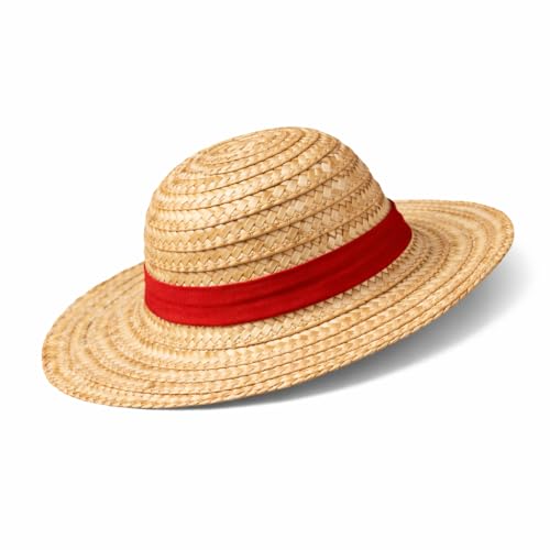 Image of Straw Hat Replica | Iconic Straw Hat with Red Band | Anime Cosplay Accessory & Fan Collectible