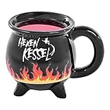 Tasse Becher »Hexenkessel« Keramik Zauber-Effekt reagiert auf Wärme Hot & Cold