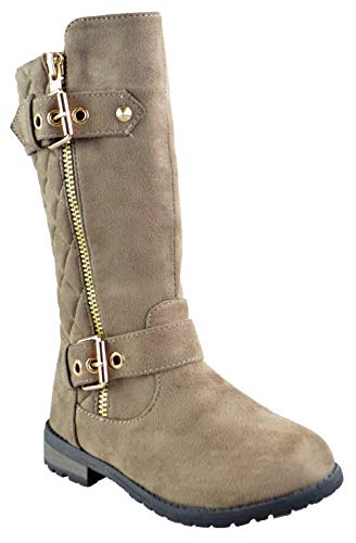 CC Mango 23K Little Girls Kne High Riding Boots Taupe 9