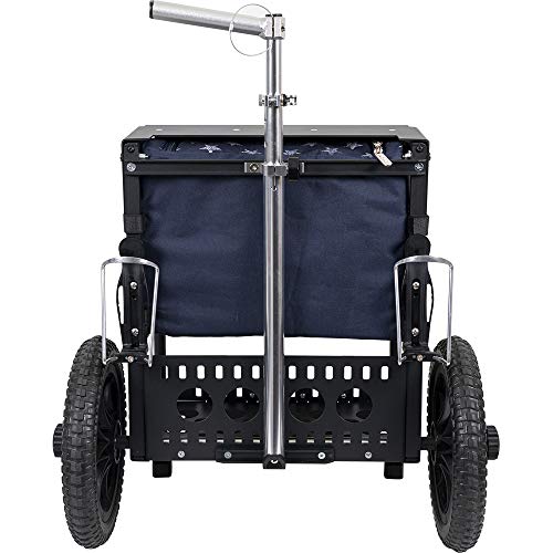 Dynamic Discs Transit Cart by ZUCA | Disc Golf Caddy | Carry up to 25 Discs Comfortably | Removable Bag Included (Stars and Stripes)