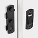 INIRET 4 Packs Barn Door Latches，2.75” x 2.02” Matte Black Stainless Steel barn gate flip Door Latch Bi-fold Door Lock,Sliding Door Gate Latches Antique Lock Wine Cabinet Closet Door Latches