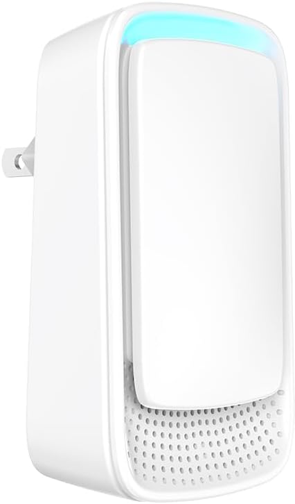Plug In Air Ionizers - Negative Ion Technology Air Purifier - Quiet Operation Air Freshener for Home, Bedroom, Office, Garage Room - Portable Air Purifiers Odor,Pets Smell - Air Cleaner White (1 Pack）