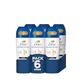 Dove Advanced Care Desodorante Roll-On 48h Original Sin Alcohol para Mujer, con Aceite Nutritivo 100% Natural y Antitranspirante, Pack de 6 x 50 ml