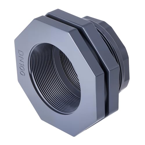 Image of 1 Pcs 4 Inch Bulkhead Fitting PVC Npt Tank Connector