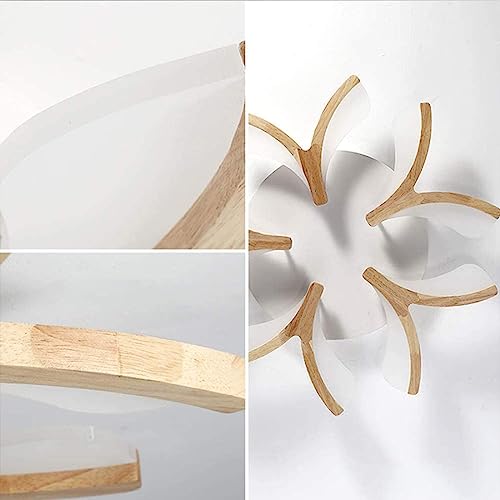 Lustre de plafond LED design fleur pour chambre chaleureuse - 7