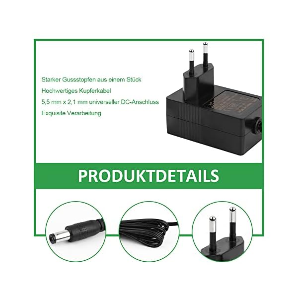 Netzteil 24V, Steckernetzteil 24v Universal AC/DC Netzadapter Transformator, Switching Adapter 100-240v 50-60hz für… – Bild 6