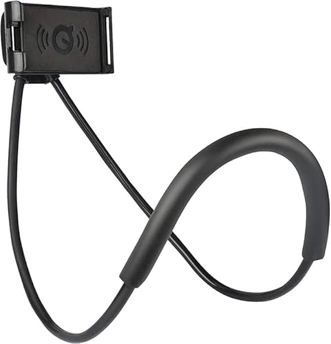 ​Universal Neck-Hanging Phone Stand: 360° Rotating, Hands-Free Holder for Multiple Functions (4.7-6.7" Screens)