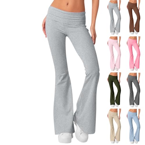Amazon.com: Flare Leggings for Women Y2K Low Rise Wide Leg Lounge